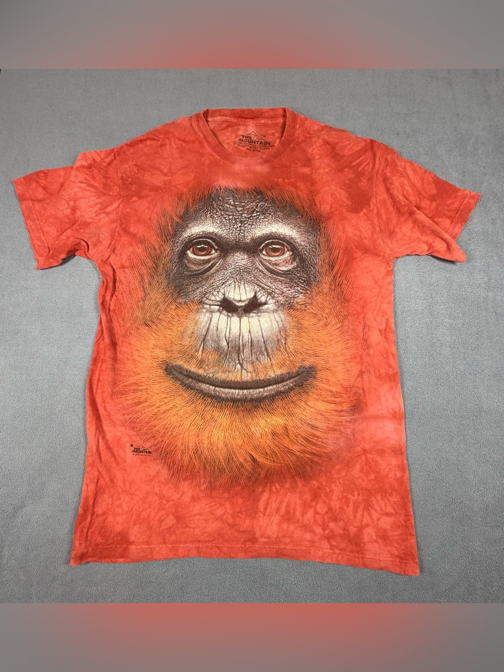 2013 The Mountain Orange Tie-Dye Big Face Orangutan Tee